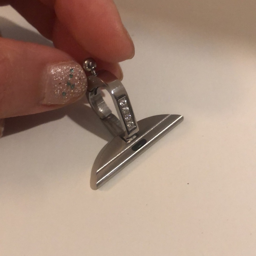 Crystal embellished necklace enhancer